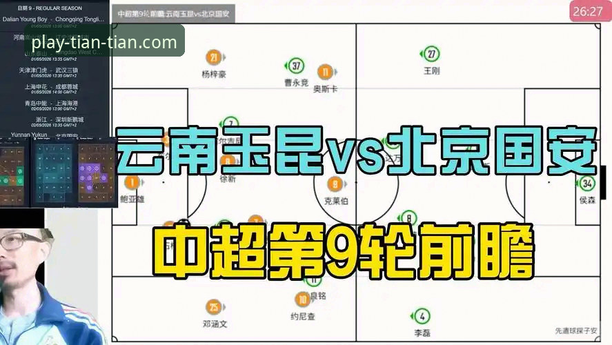中超第9轮经典对决深度评测：云南玉昆3-3北京国安，永不言弃的精神盛宴